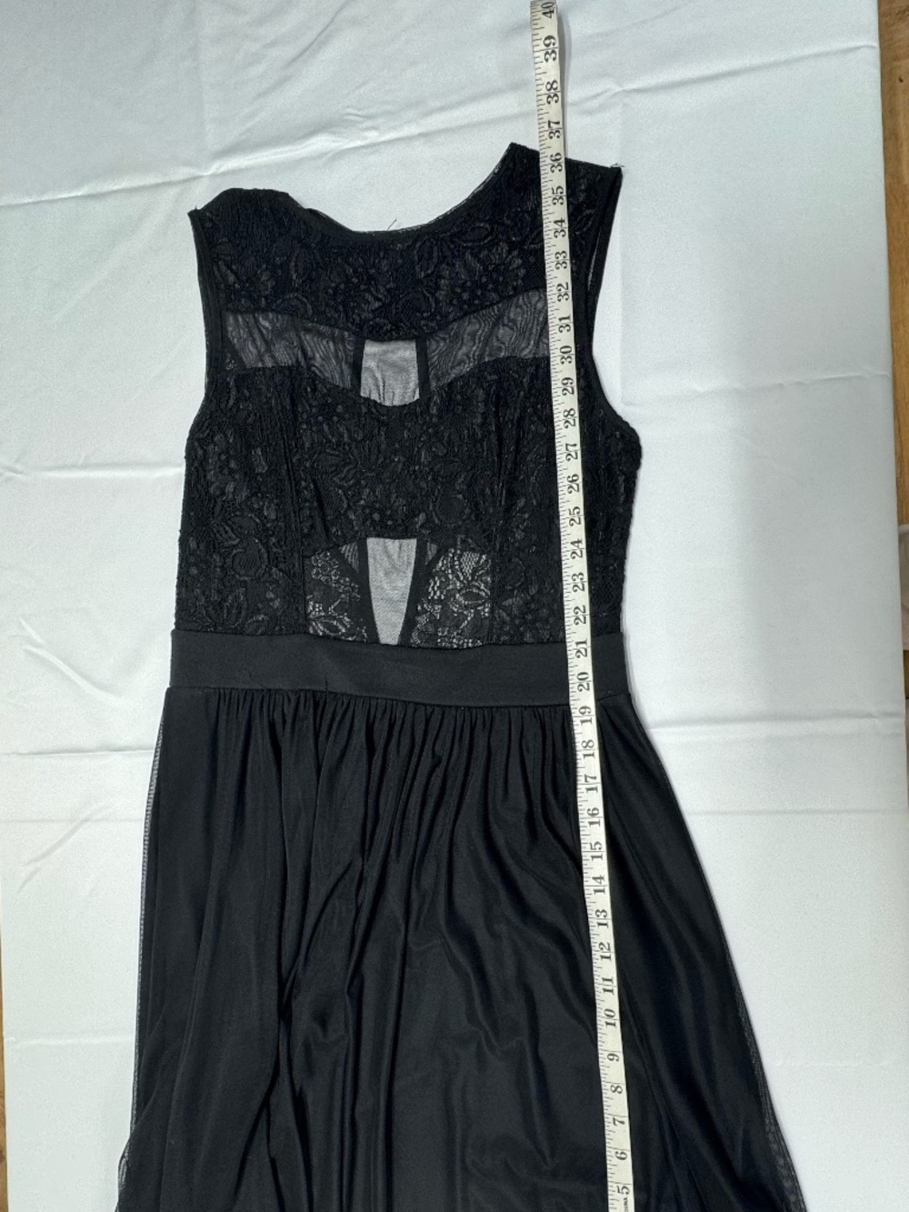 Mystic Black Cocktail Black Dress - Size L. - Picture 8 of 11